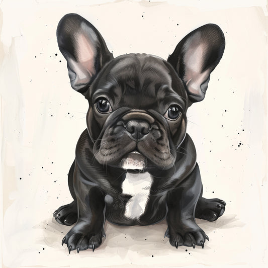 Adorable French Bulldog Puppy With Expressive Eyes