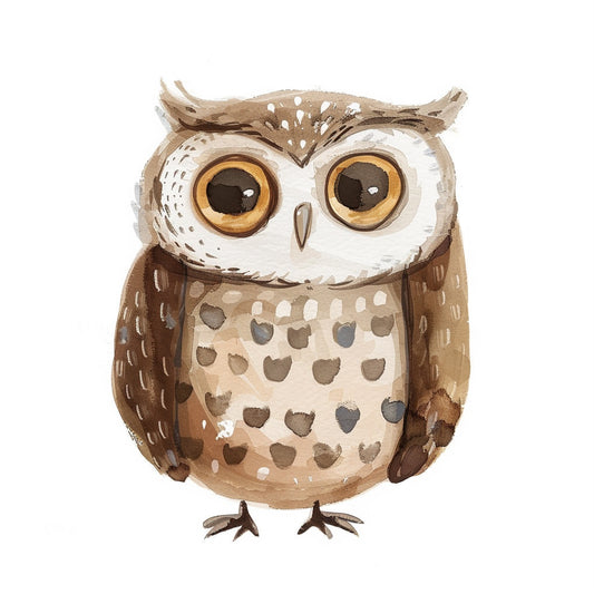 Dreamy Owl Illustration in Soft Lighting