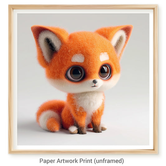 Adorable Needle Felted Fox, Cute and Kind Expression