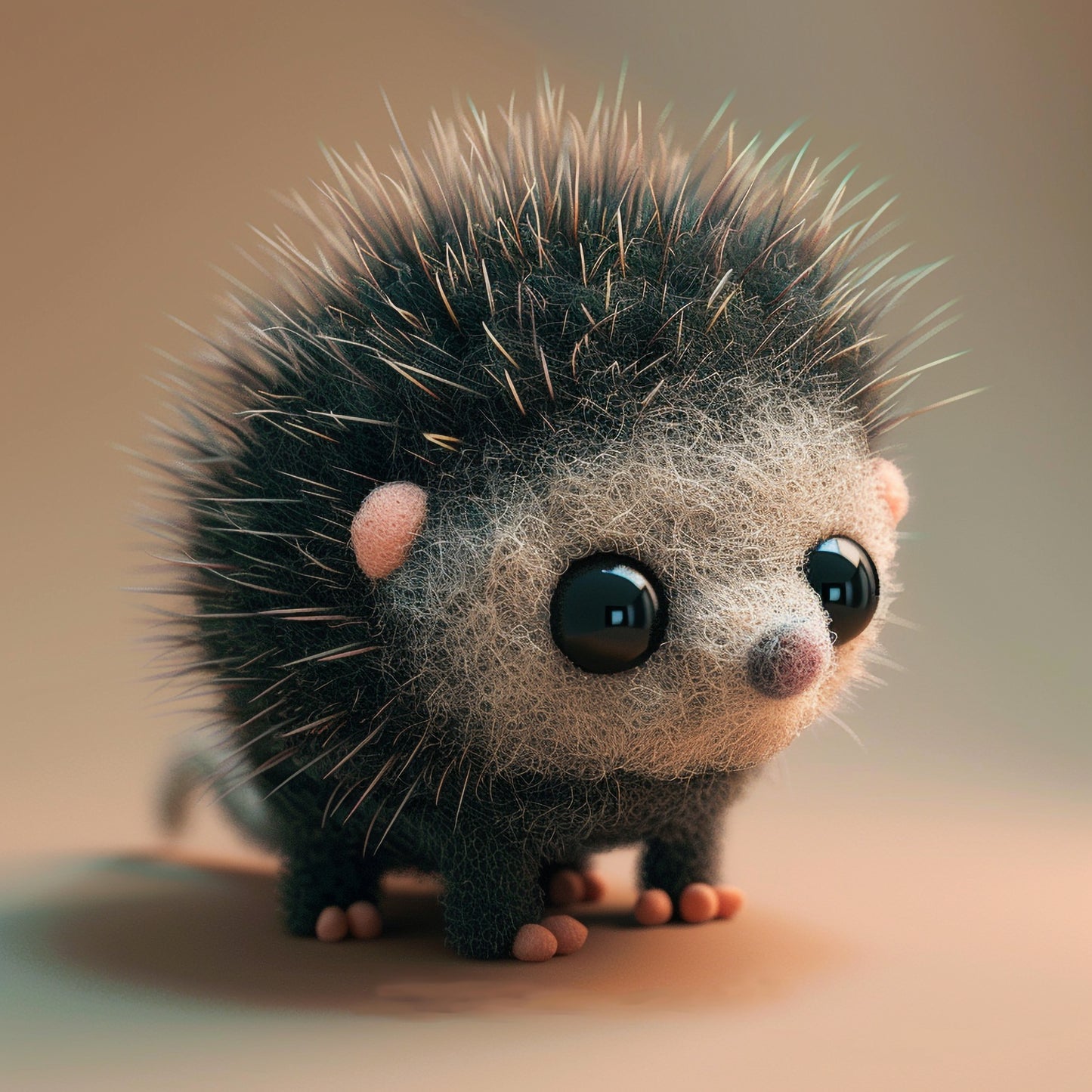 Adorable African Crested Porcupine with Cute Expression