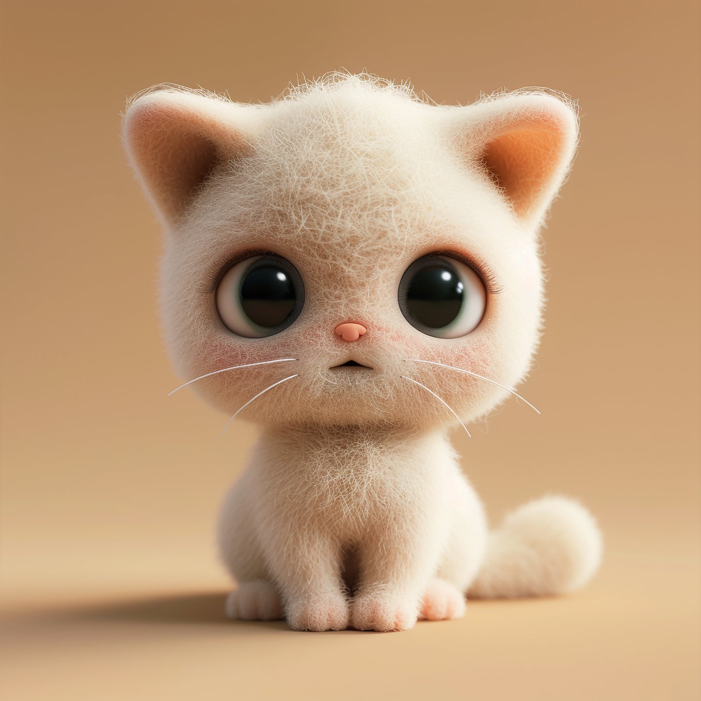Adorable American Curl Kitten with Big Expressive Eyes