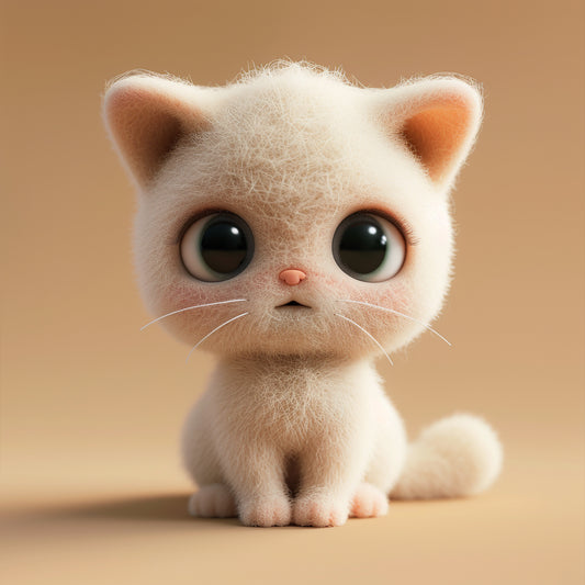 Adorable American Curl Kitten with Big Expressive Eyes