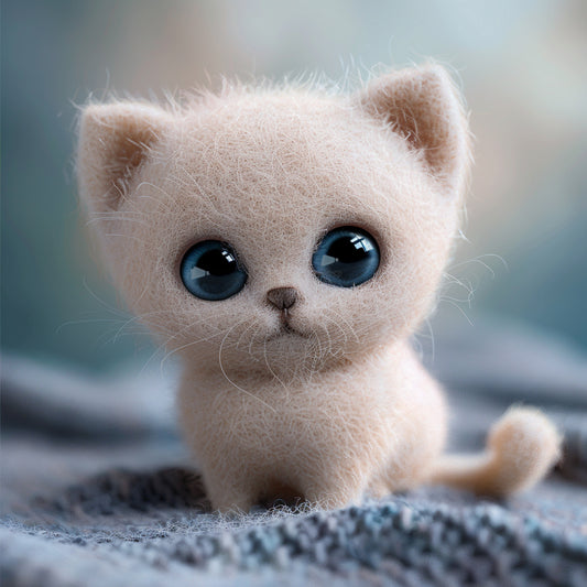 Adorable Birman Kitten Holding Blank Banner Adorably