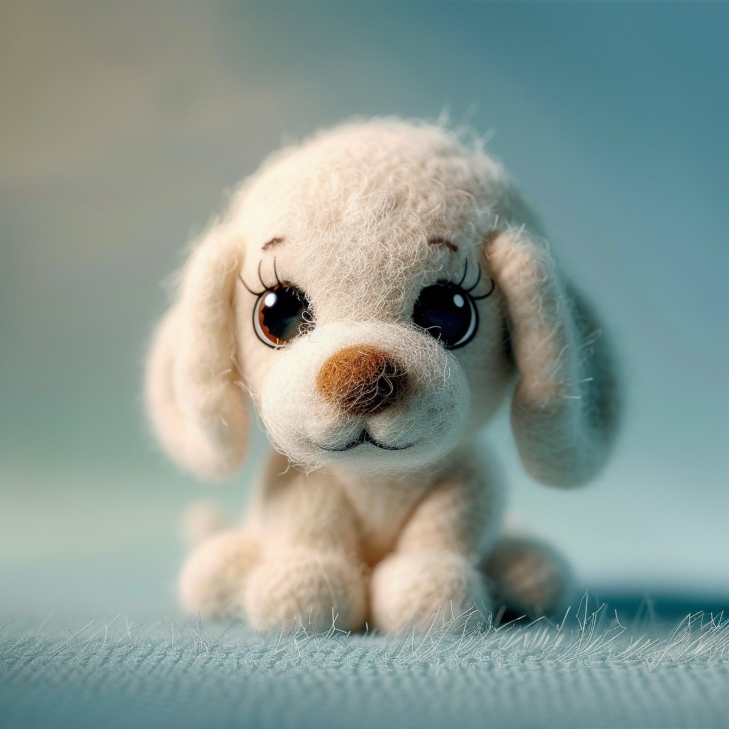 Adorable Plush English Setter Dog with Puppy Eyes