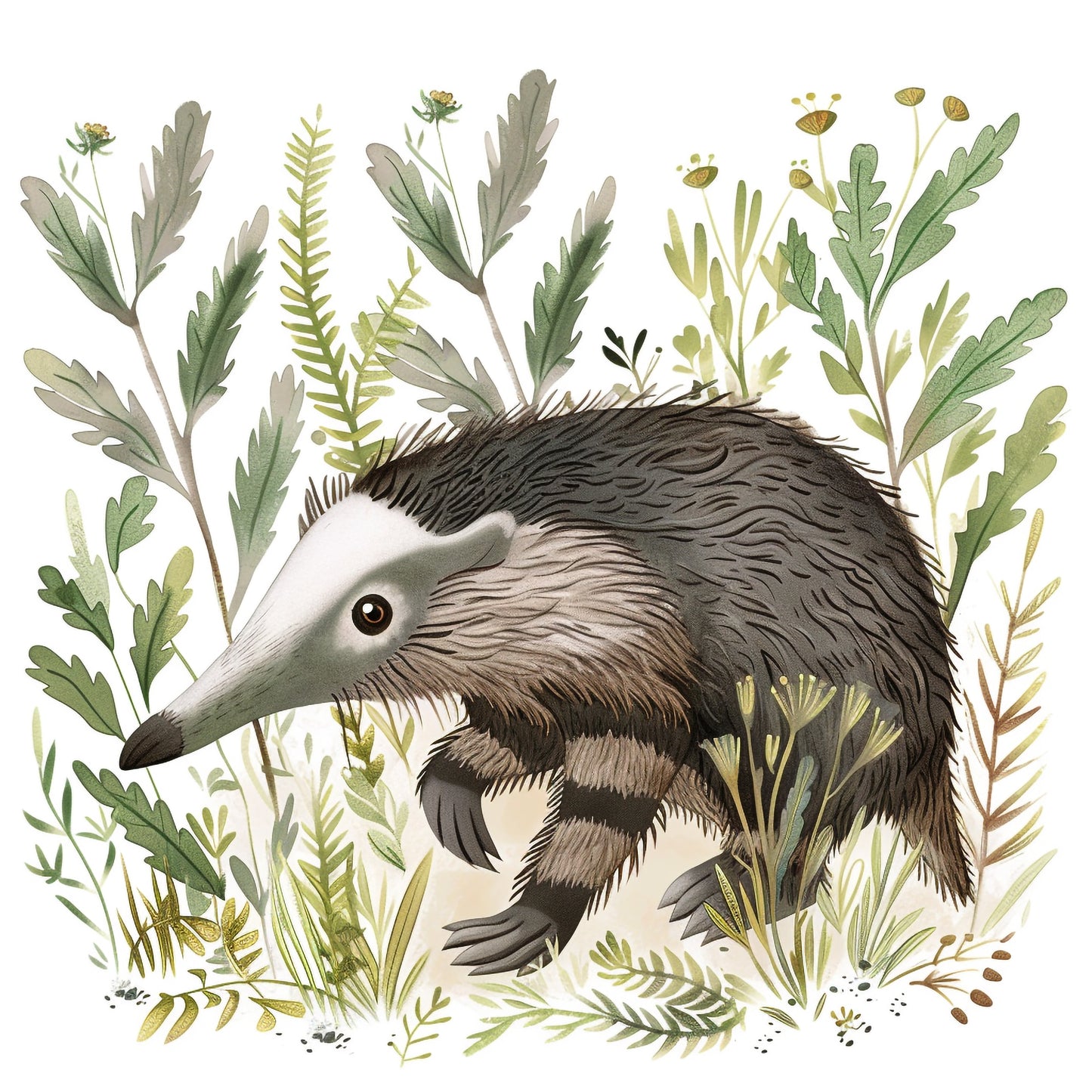 Adorable Giant Anteater in a Lush Green Forest