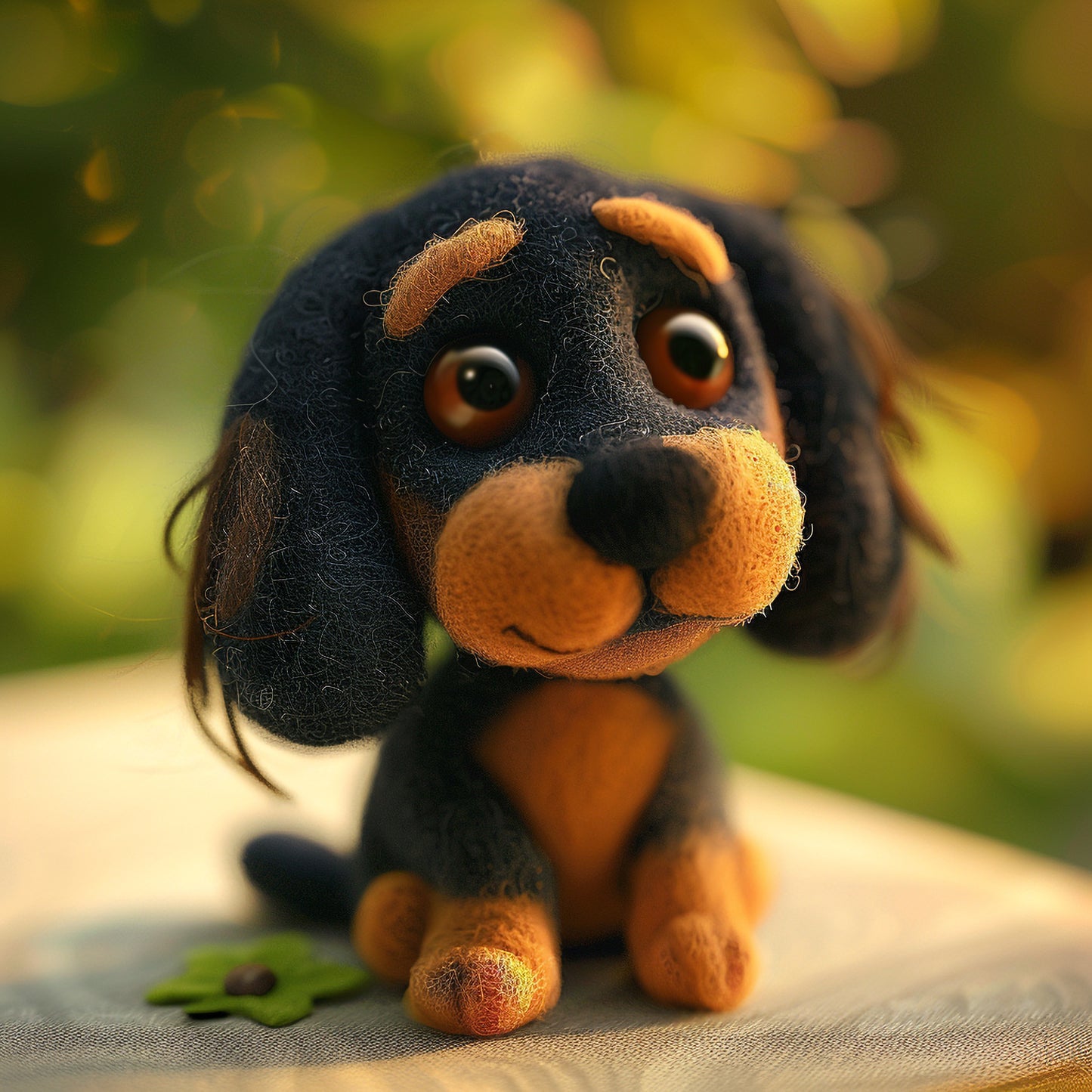 Adorable Plush Gordon Setter Dog Toy with Soulful Eyes
