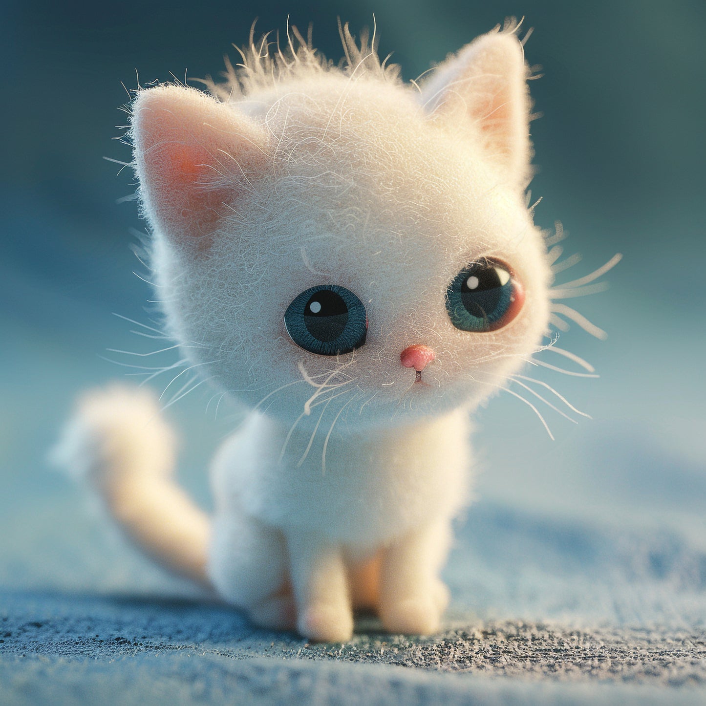 Adorable Manx Kitten Enjoying a Cozy Day Indoors