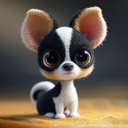 Adorable Rat Terrier Puppy Sitting on a Soft Blanket