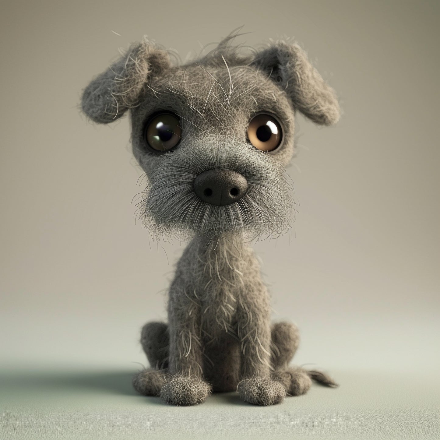 Adorable Scottish Deerhound Puppy with Big Eyes
