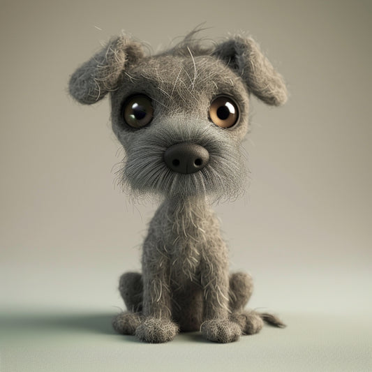 Adorable Scottish Deerhound Puppy with Big Eyes