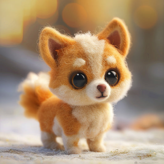 Adorable Toy-Like Shetland Sheepdog on a Sunny Day
