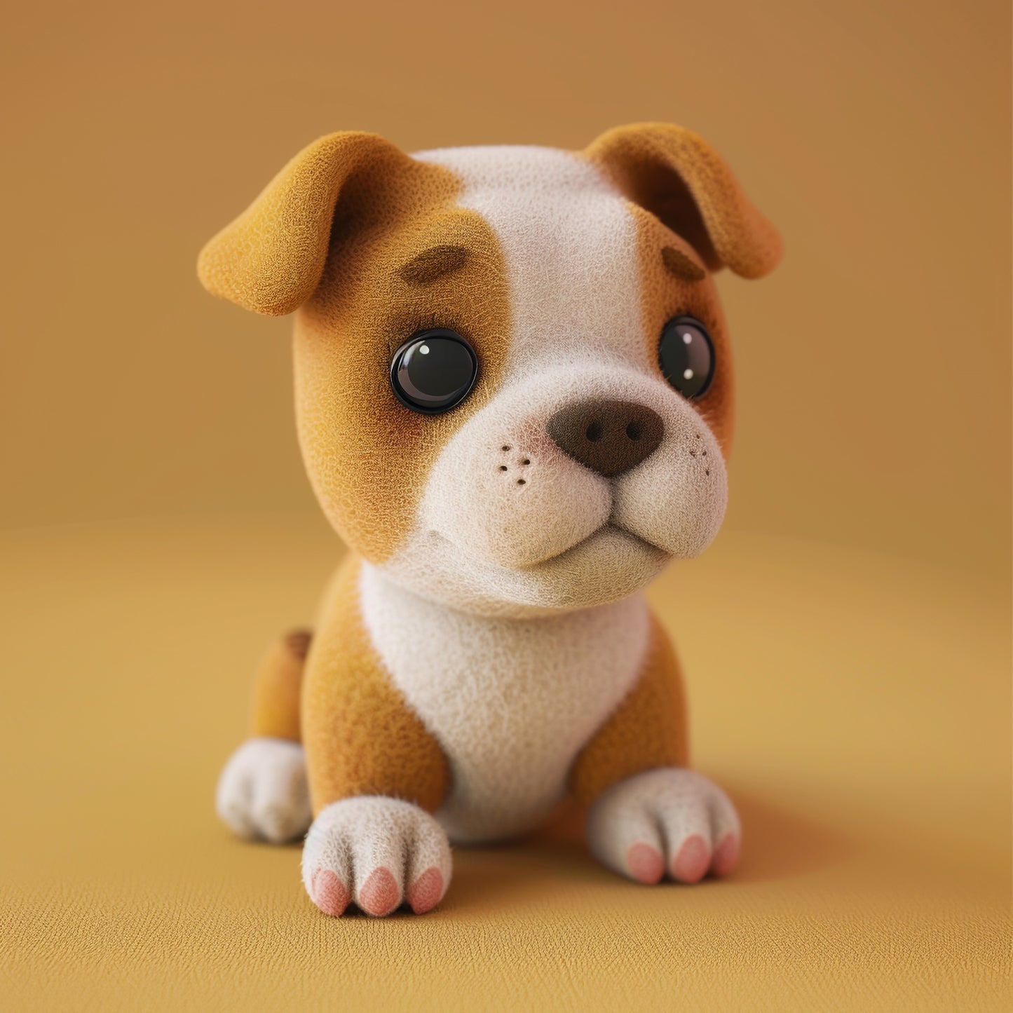 Adorable Illustration of a Cute Staffordshire Bull Terrier