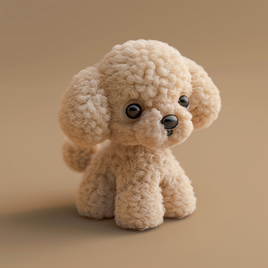 Adorable Standard Poodle Puppy with a Cute Expression
