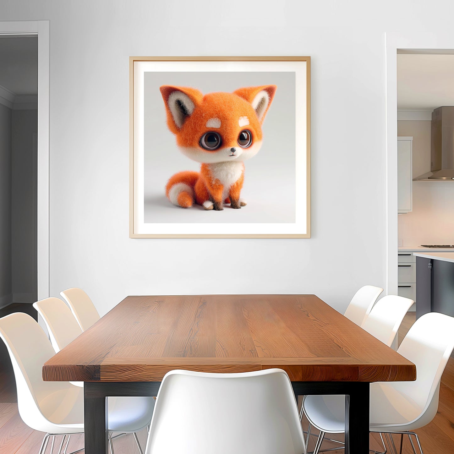 Adorable Needle Felted Fox, Cute and Kind Expression