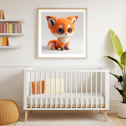 Adorable Needle Felted Fox, Cute and Kind Expression